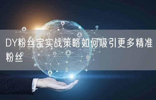DY粉丝宝实战策略如何吸引更多精准粉丝