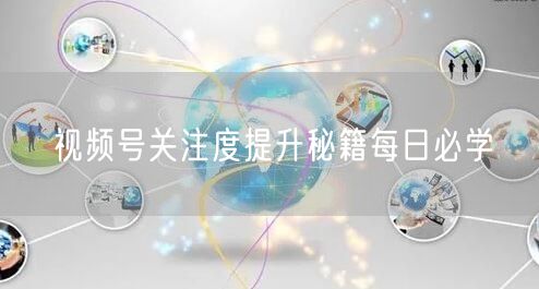 视频号关注度提升秘籍每日必学
