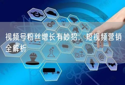 视频号粉丝增长有妙招，短视频营销全解析